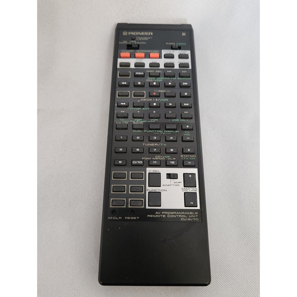 PIONEER CU-AV70 AV Progammable Remote Control